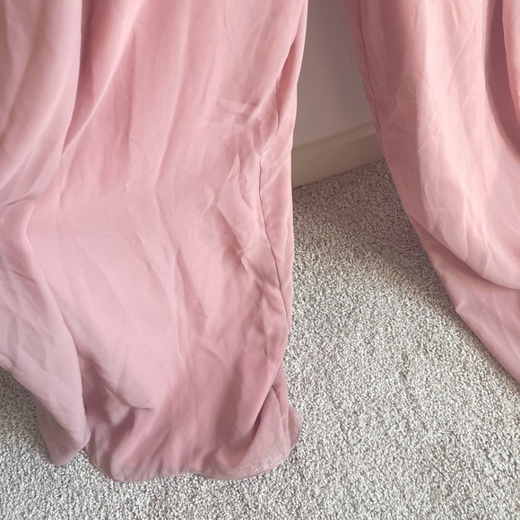 JASMINE BRIDESMAIDS NWT bridesmaid jumpsuit gardenia pink mauve lace chiffon - Picture 7 of 14